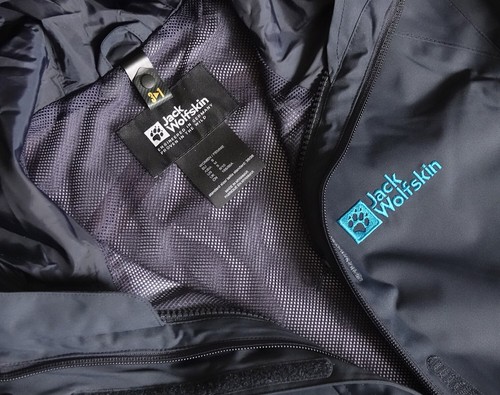 Wetterfeste blaue Jack Wolfskin 3-in-1 Jacke, Größe S - neu! - Bild 12 von 18