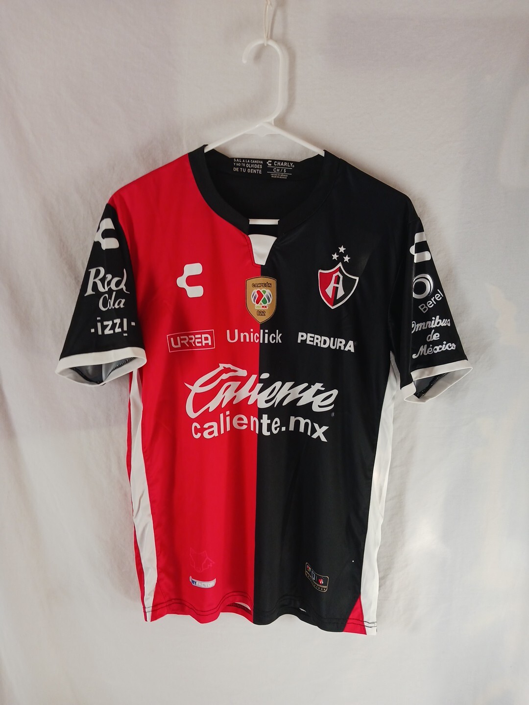 Atlas Home Mens Jersey Size Small Charly Official Soccer Jersey #8 - EUC