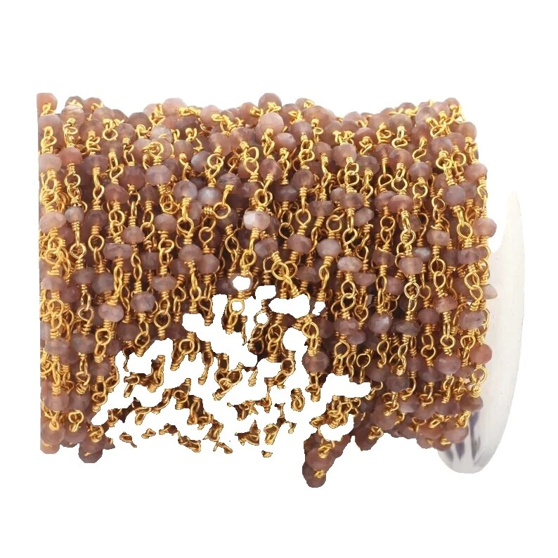Ball/Marrón Cuentas Cadenas para hacer joyas