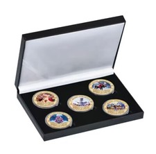 Merry Christmas  A Happy New Year Coin Set, Father Christmas Santa Claus Coins