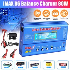 B6 LiPo Smart Battery Balance Charger Discharger iMAX 80W For RC NiMH LiFe NiCd