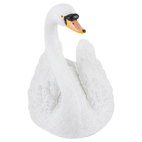 White Resin Elegant Swan Bird Decorative Garden Pond Ornament Sculpture New - Picture 13 of 15