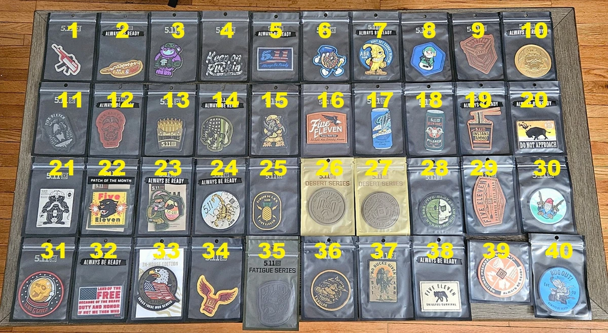 Patch Tactique 5.11 – Grim Reaper K-9 ABR – Neuf Velcro Brodé Résistant
