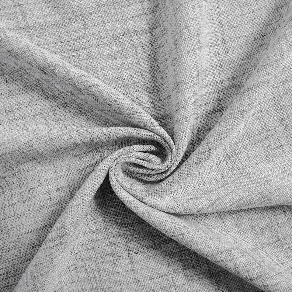 2 Panel Natural Linen Rod Pocket Sheer Window Curtain Drapes Living Room Bedroom - Image 3 of 4