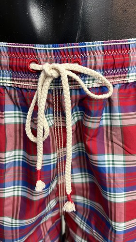 Brooksfield Beach Men's Swimsuit Size L Checked Boxer Swim Trunks BRD009 - Picture 5 of 6