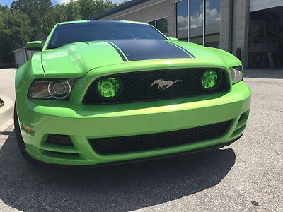 10 14 Ford Mustang Lamin X Front Driving Fog Light Overlays Ebay
