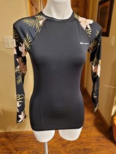 O'rageous Black Compression Swim Top Small