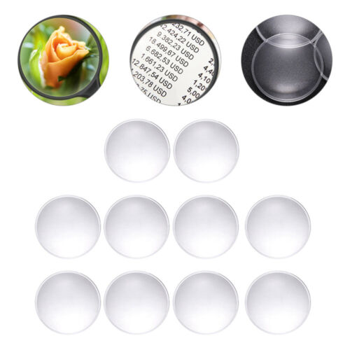  10 pièces verre loupe loupe loupe ronde pour objectif convexe accessoire - Photo 1 sur 10
