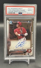2021 Bowman Draft Chrome Christian Encarnacion-Strand Auto PSA 10 Gem Mint REDS