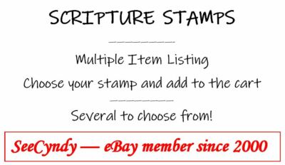Multiple Scripture Stamps - FREE SHIPPING OFFER! - New Unmounted Rubber Stamps 