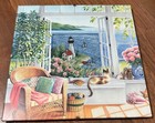 Counted Cross Stitch Daydreams Beach Tranquility Completed with Glass Frame 8x8" — photo 1