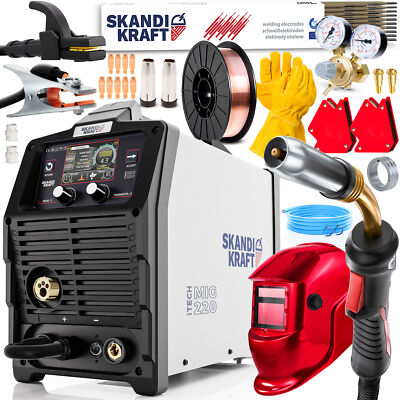 200A Inverter Schweißgerät 3 in 1 mit Doppelpuls LCD - Kupferkabel, Job-Speicher