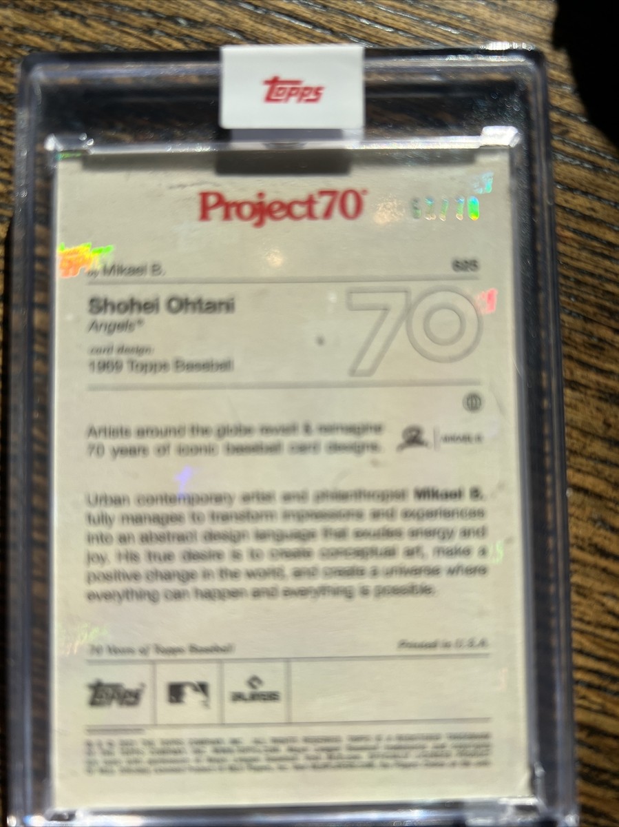 2021 Topps Project 70 Card #625 Shohei Ohtani 1969 by Mikael B