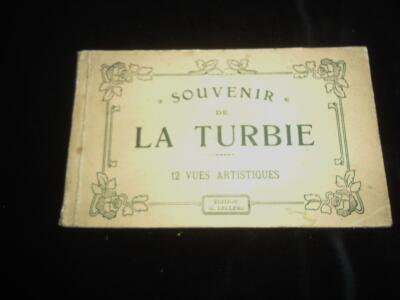 Souvenir de La Turbie 12 Vues Artistiques French Riviera Monaco Postkarten 1900er