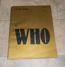 The Who Anthology Songbook 208 Pages Piano Vocal Guitar