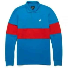 Converse Golf Le Fleur Long Sleeve Polo Tyler The Creator 10008830 Blue/Red XL