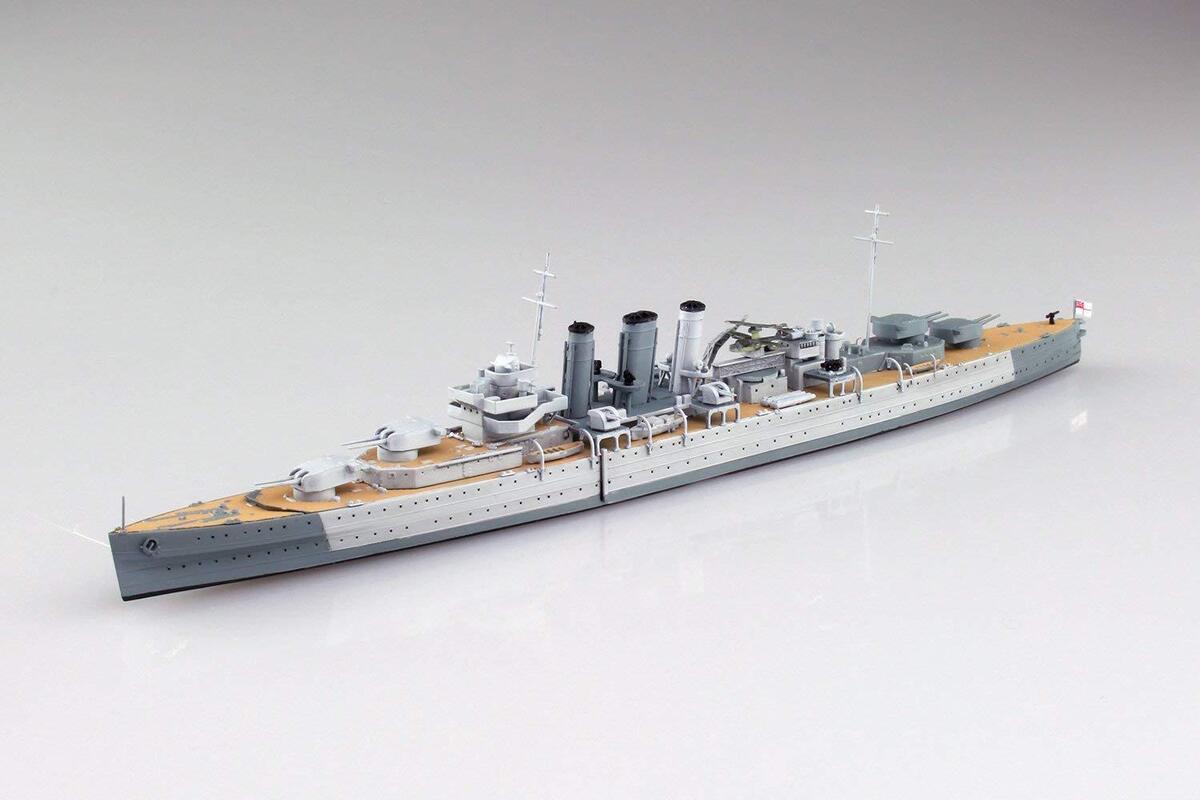 Aoshima HMS DORSETSHIRE 1/700 Water line British Army Heavy Aoshima HMS DORSETSHIRE 1/700 Water line British Army Heavy
