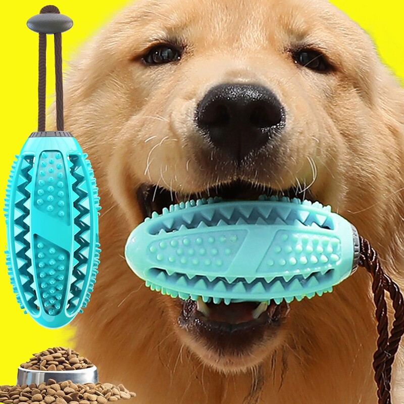Durable Interactive Dog Chew Ball for Dental Cleaning & Treat Dispensing