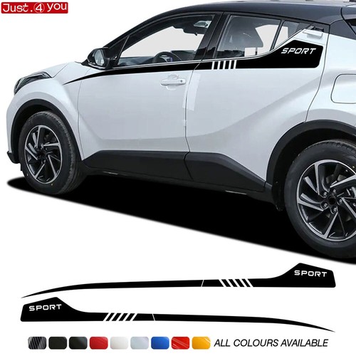 2x For Toyota C-HR CHR 2018-2023 SPORT EDITION Graphics Accent Upper Side Stripe - Foto 1 di 15