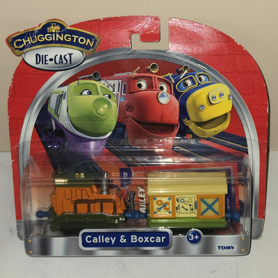 Chuggington Diecast Calley & Boxcar Toy Train Tomy Learning Curve 2012