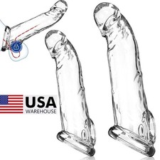 Penis-Extender-Male-Extension-Sleeve-Realistic-Penis-Sheath-Girth Enhancer USA