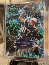 🔥 Wild Card Blue Lava Splat Rob Gronkowski 4/4 Patriots Patriots 🔥