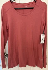 A.N.A.(A New Approach) Long Sleeve Baroque Rose T- Shirt Size M  NWT’s (B103)
