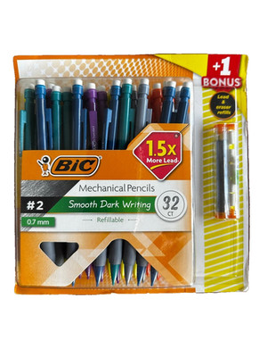   BIC Matic Grip Mechanical Pencils 0.7mm HB #2   32 Count Pa