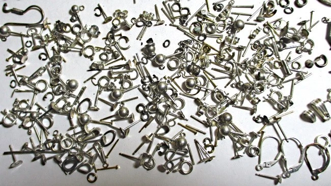 Prata esterlina, (925) corrente, anéis, descobertas de capturas - Aproximadamente 100 gramas. - Imagem 3 de 4