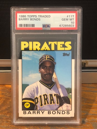 1986 Topps Traded Barry Bonds PSA 10