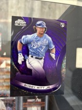 Bobby Witt Jr. 2022 Topps Chrome Black Purple Mini Refractor /150 Rookie MINT !