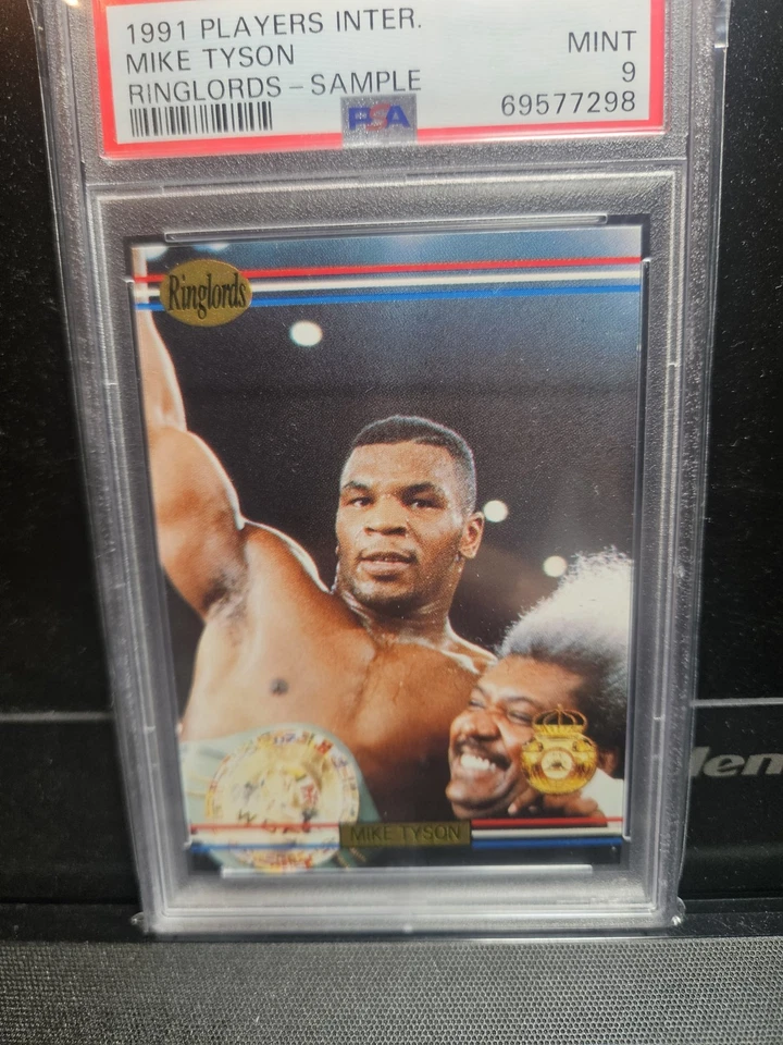 1991 Players International Ringlords Mike Tyson W/ Don King PSA 9 Sample Nice! - Image 4 of 4