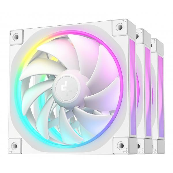 Deepcool Bianchi Confezione Da 3 Cuscinetti Fdb Air Cooling Fl12 Wh-3 In 1 Da 120 Mm - Immagine 3