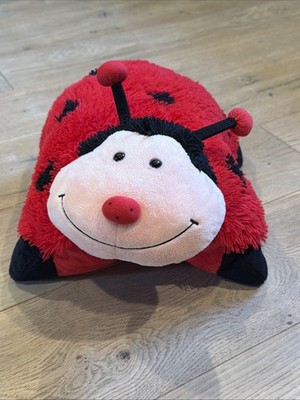 Pillow Pets Ms Ladybug 2010 Plush 18'' Red Black Lady Bug Stuffed Animal