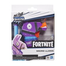 Nerf Fortnite Llama MicroShots Dart-Firing Toy Blaster, 2 Official Elite Darts