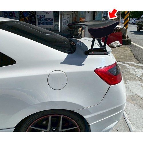 Matte Black FIT FOR Honda Civic 8th 2DR Coupe JS Rear Trunk Spoiler Wing 2011 - Picture 4 of 8