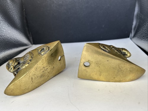Vintage Pair Brass Spanish Colonial South American Stirrups Conquistador - Picture 3 of 7