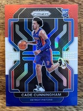 2021-22 Panini Prizm Red White & Blue Prizm Cade Cunningham #282 RWB