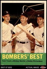 1963 Topps #173 Mickey Mantle Bomber's Best Yankees 7 - NM