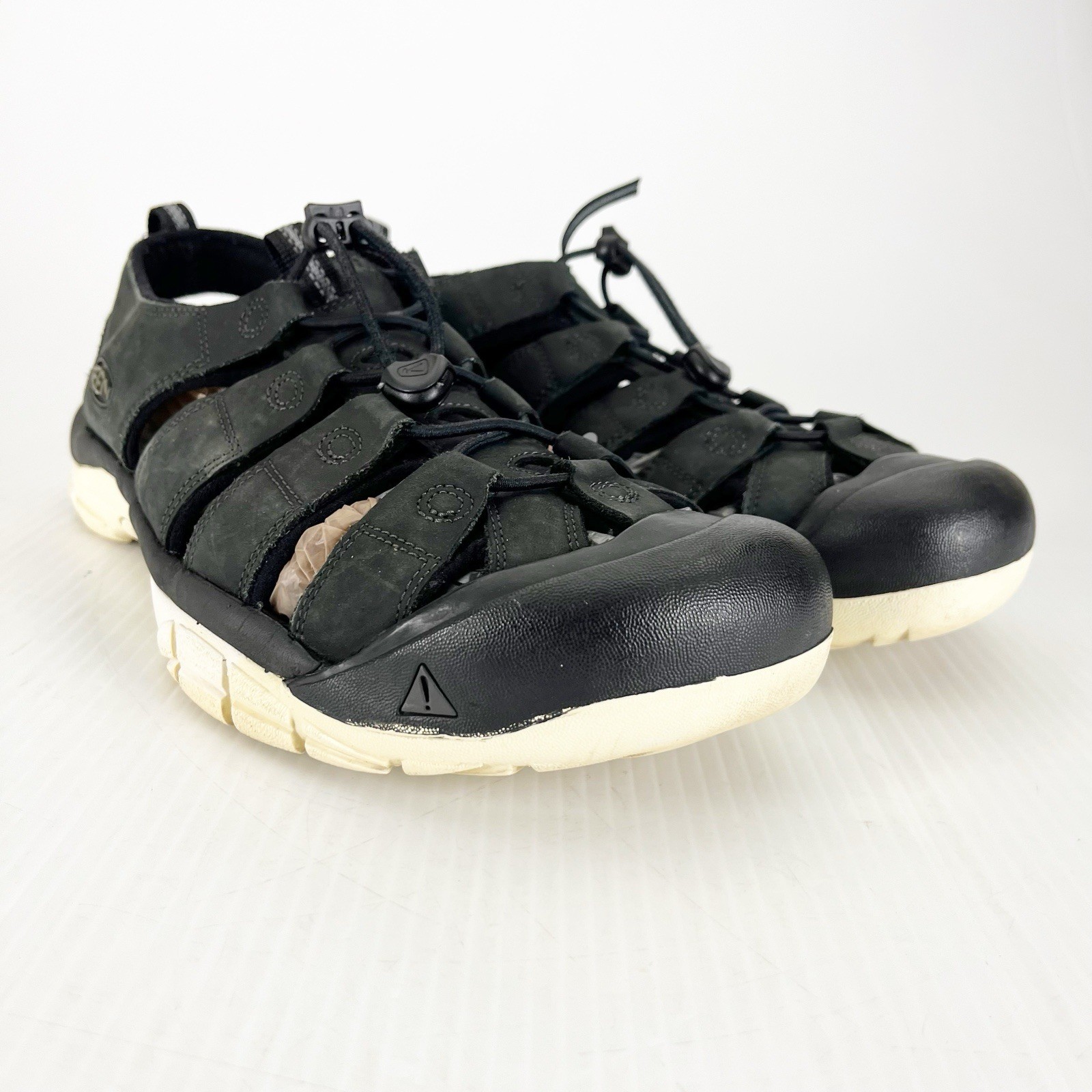 Sandali Keen Newport H2 neri in pelle impermeabili da trekking outdoor scarpe uomo