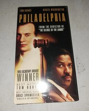 Philadelphia 1994 VHS Factory Sealed Black Cover Tom Hanks Denzel Washington