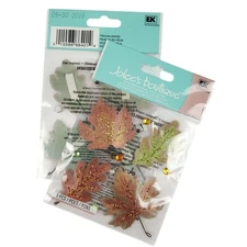 Lot of 2 Jolees Boutique Vellum Leaf Autumn 3D 9 Piece Sticker Packs 50-20425