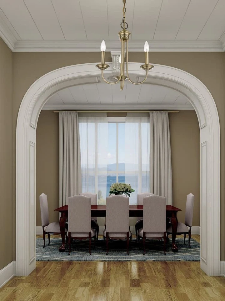 42683-04 Lámpara de araña de acero de 3 luces para decoración del hogar, 1 accesorio de luz de techo negro... Foto 2 de 4