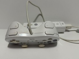 Nintendo Wii RVL-001 White Tested Bundle Remote Classic Controller Paper Mario