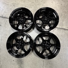 Used 16x7 Vors Lt61 4x1004x114.3 35 73.1 All Black Wheels Set-4