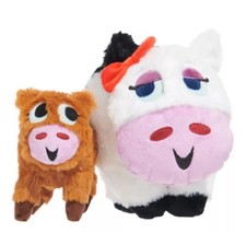 New Bark Box " Bertha the Cow " Dog Toy Cow Giving Birth to Calf Extra Large