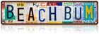 Vintage Beach Metal Sign Beach Room Street Signs Home, 16 x 4 Inch