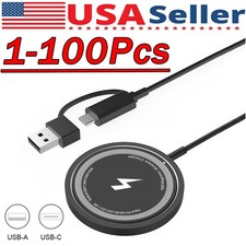 LOTE de almohadilla de cargador inalámbrico rápido magnético de 15 W para SamsungS24 Ultra iPhone 17 16 Pro