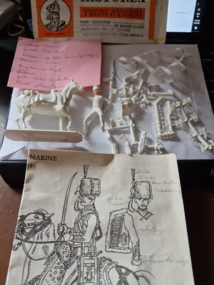 Baumeister zum Komplett 54mm 1:32 Historex Husarenlegion de LAUZUN 1778 - 83