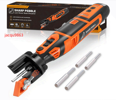 Cordless Lawn Mower Blade Sharpener   Adjustable 20°- 40° Angle Guide-Rotary
